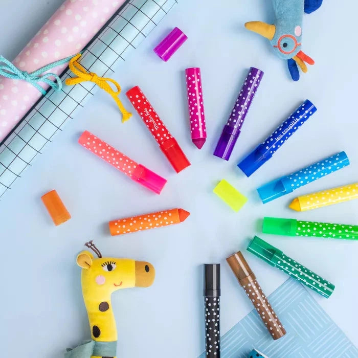 12 gros feutres pointes coniques - Moulin Roty 679607 3575676796078