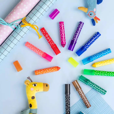 12 gros feutres pointes coniques - Moulin Roty 679607 3575676796078