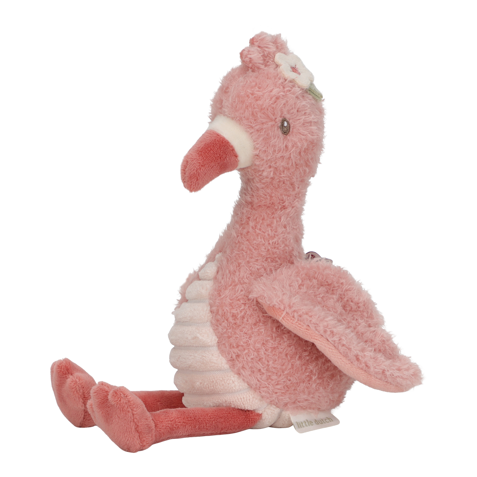 Peluche flamant rose 17 cm - LITTLE DUTCH
