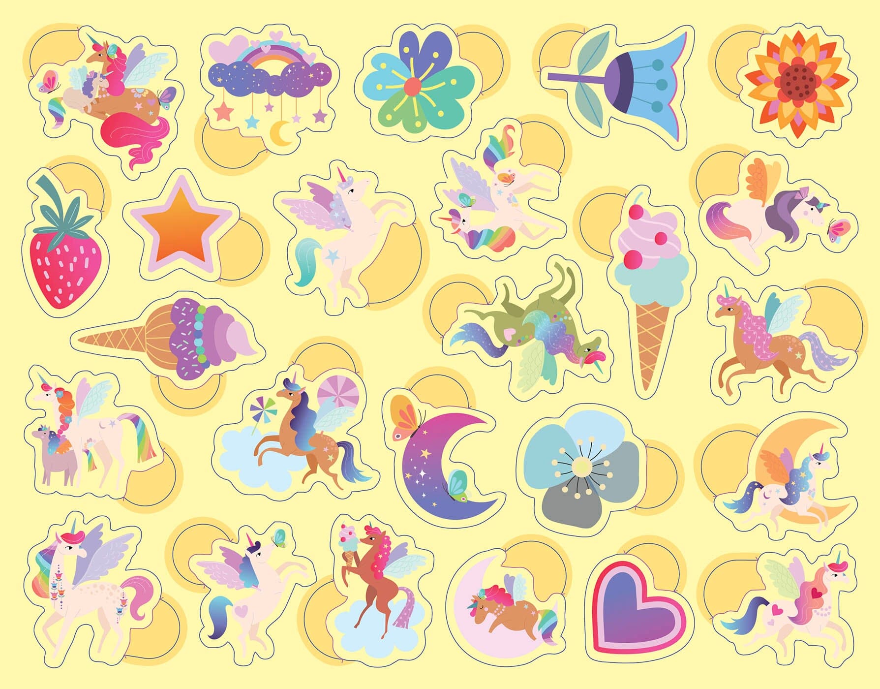 300 gommettes Les licornes - AUZOU AC240020-1 9791039554701