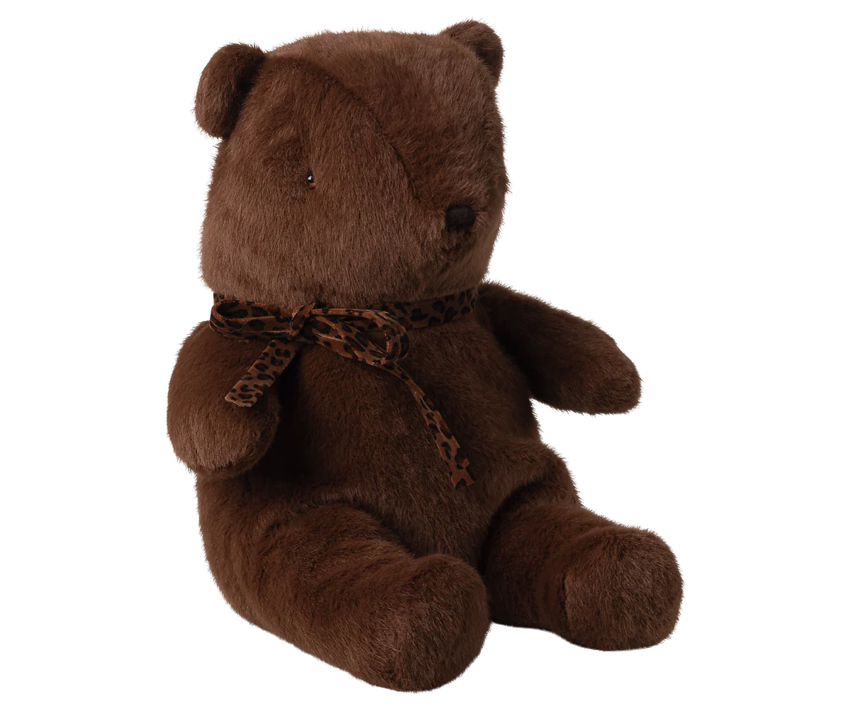 Peluche ours Teddy bear medium marron chocolat - MAILEG