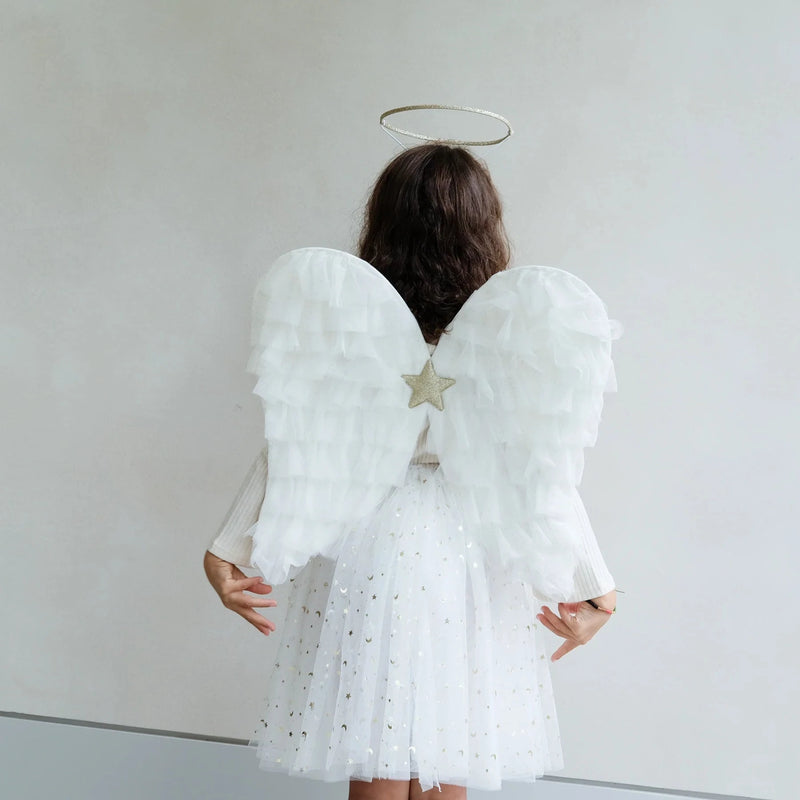 Ailes d’ange blanches et dorées - Mimi&lula 175039-18 5061064832216