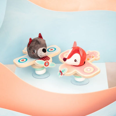 Alice la renarde en avion à ventouse- LILLIPUTIENS 83523 5414834835236