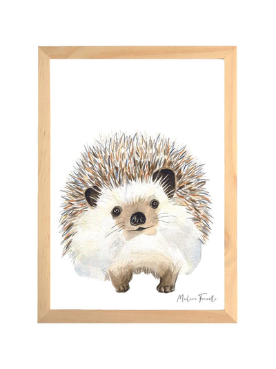 Aquarelle en cadre Auré Hérisson- Marlene Fancelli Art Auré 1234512365