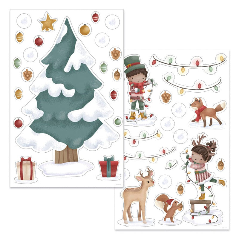 Autocollants de fenêtre Sapin de Noël - Little Dutch 126282 8714274126282