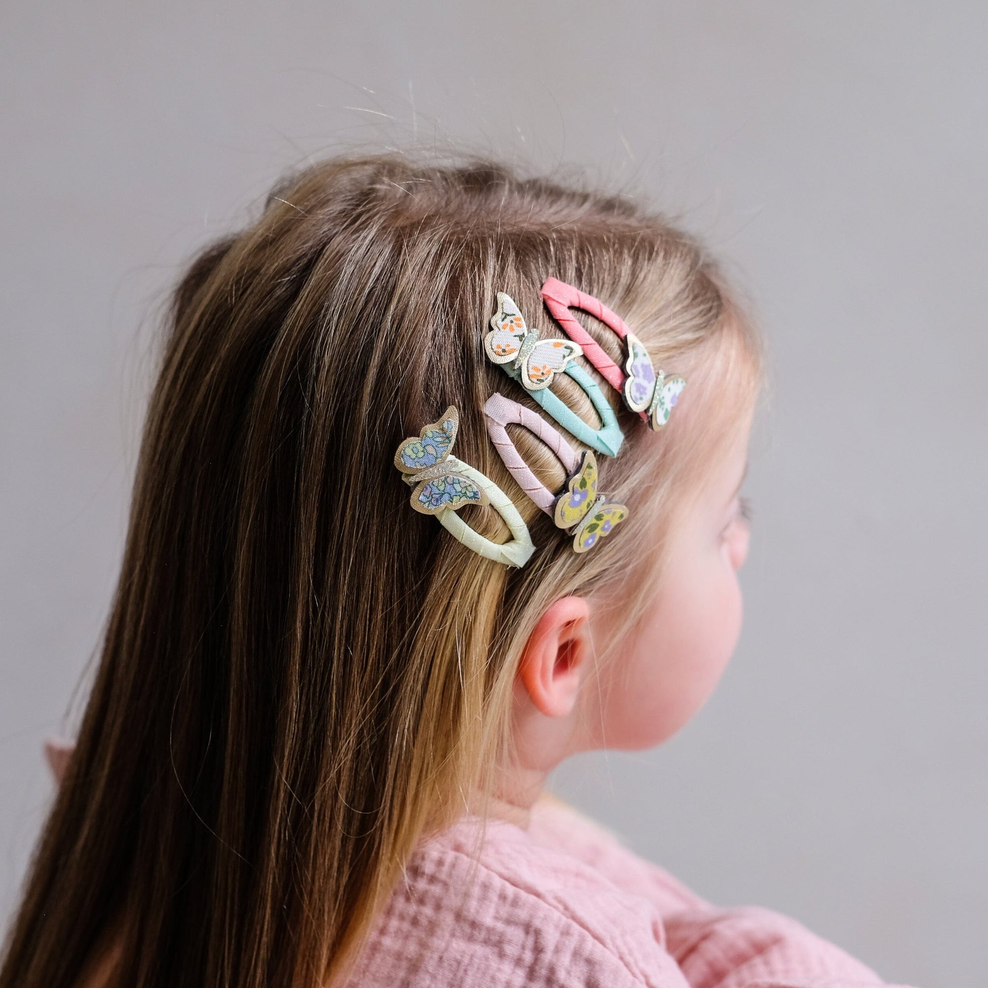 barrettes floral papillon - Mimi&lula 182036-23