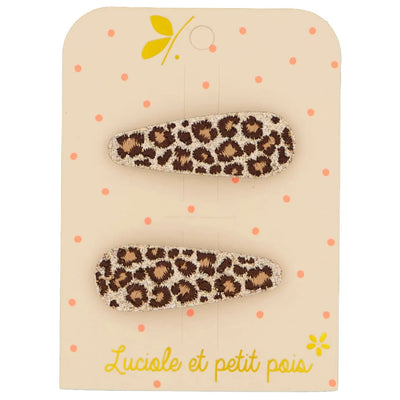 Barrettes Léo- Luciole et petit pois F_120