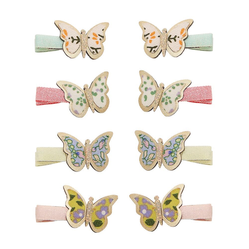 barrettes mini floral papillon - Mimi&lula 182037-23