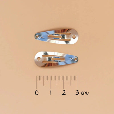 Barrettes mini papillon liberty Capel Floret rose buvard - Luciole et petit pois LBBP_18
