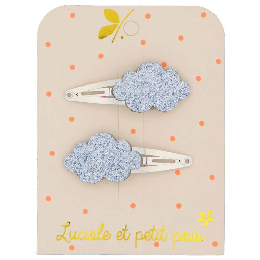 Barrettes nuages ciel - Luciole et petit pois F_91
