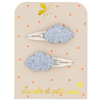 Barrettes nuages ciel - Luciole et petit pois F_91