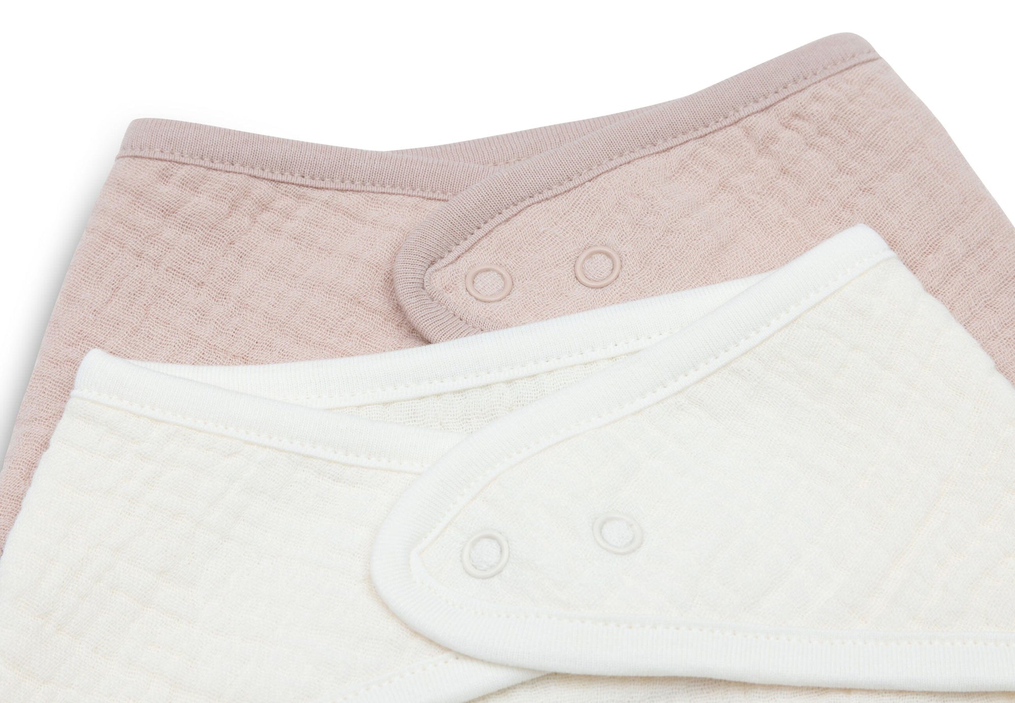 Bavoir 2-pack Bandana Gaze de Coton - Wild Rose/Oatmeal - JOLLEIN 029-867-68078 8717329393066