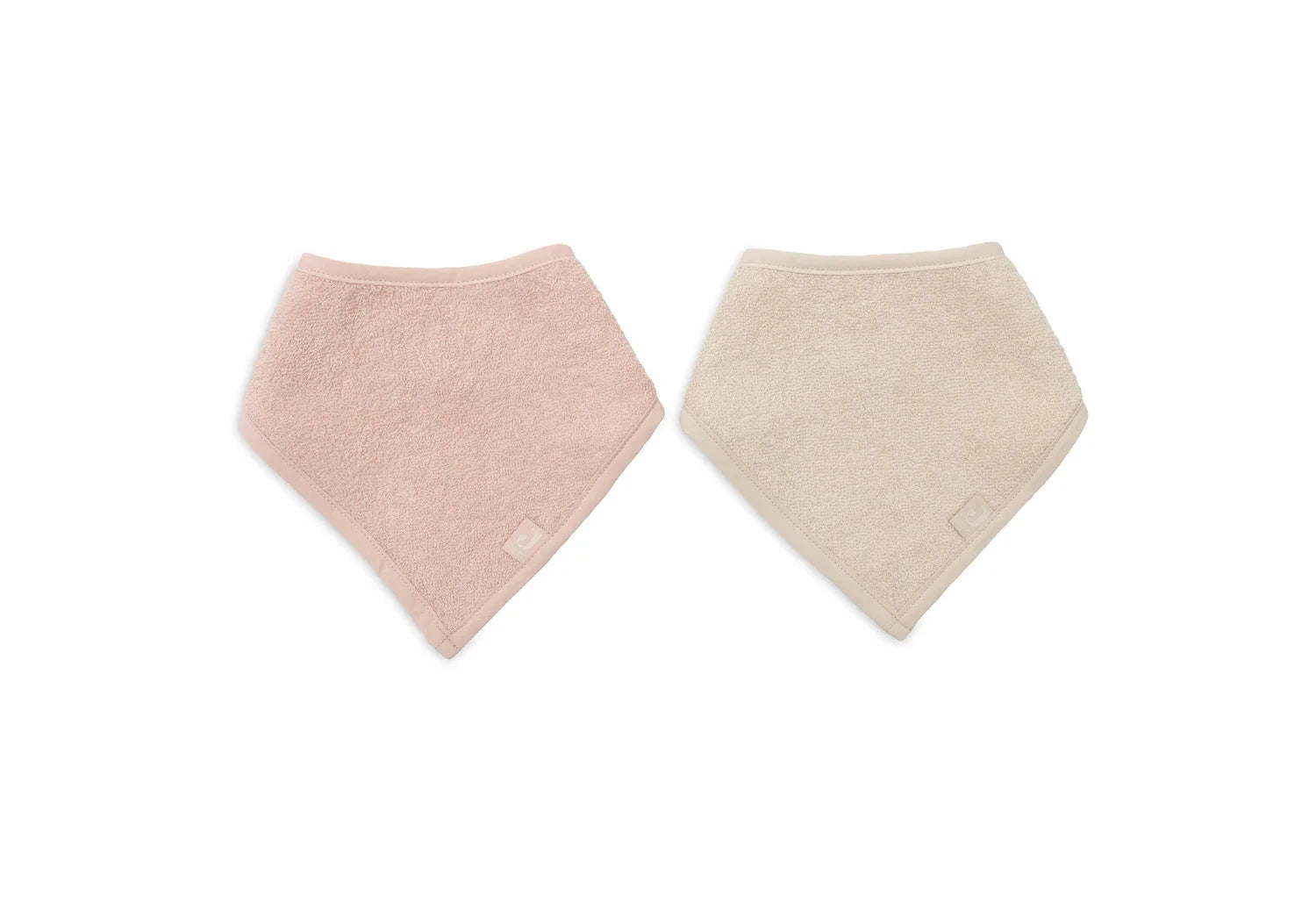 Bavoir Bandana (2pack) silk rose/sand- JOLLEIN