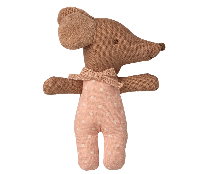 bebe souris sleepy / wakey dans sa boite rose - MAILEG 17-5002-00 5707304147640