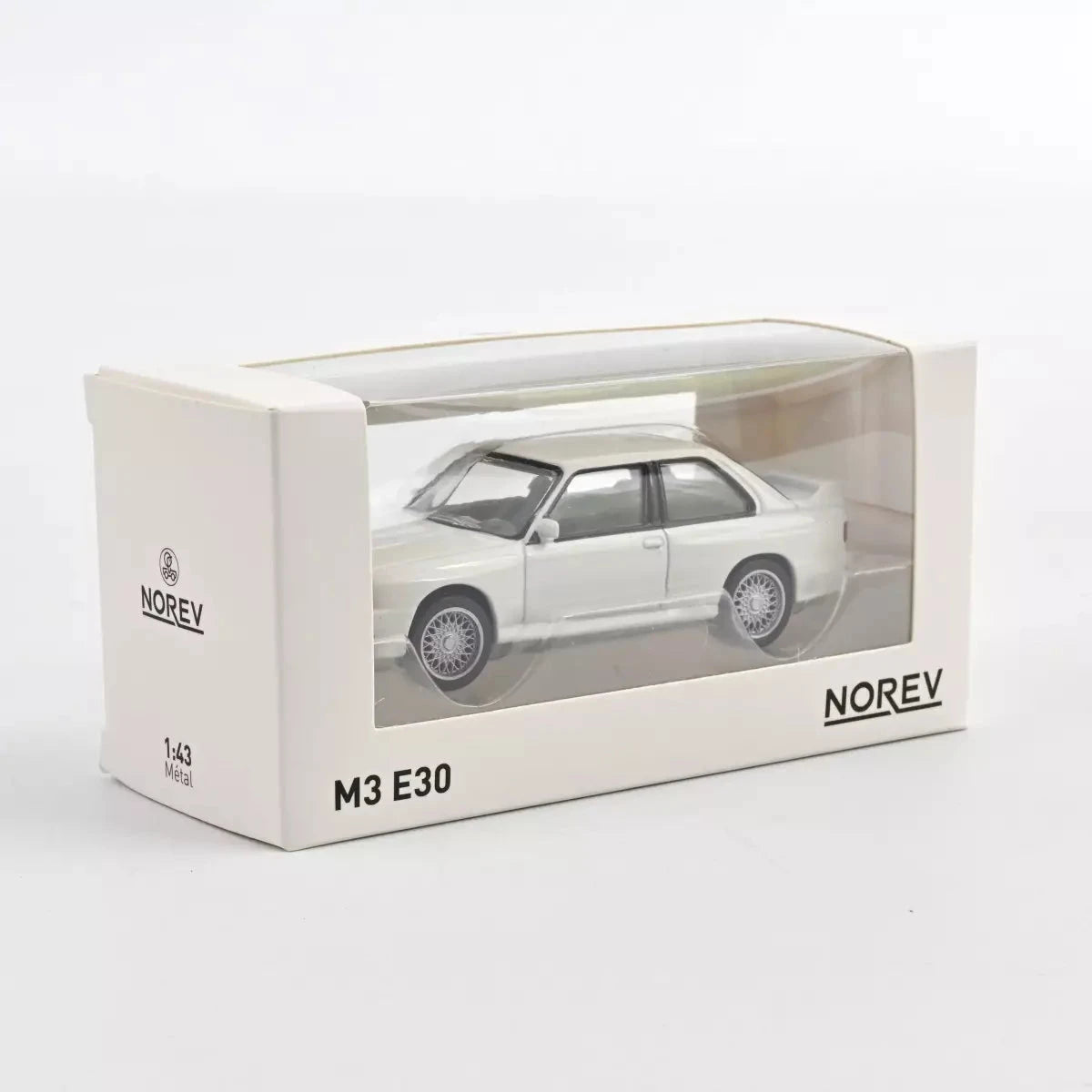 BMW M3 E30 1986 Blanc Jet-car 1/43 - NOREV 350012 3551093500122