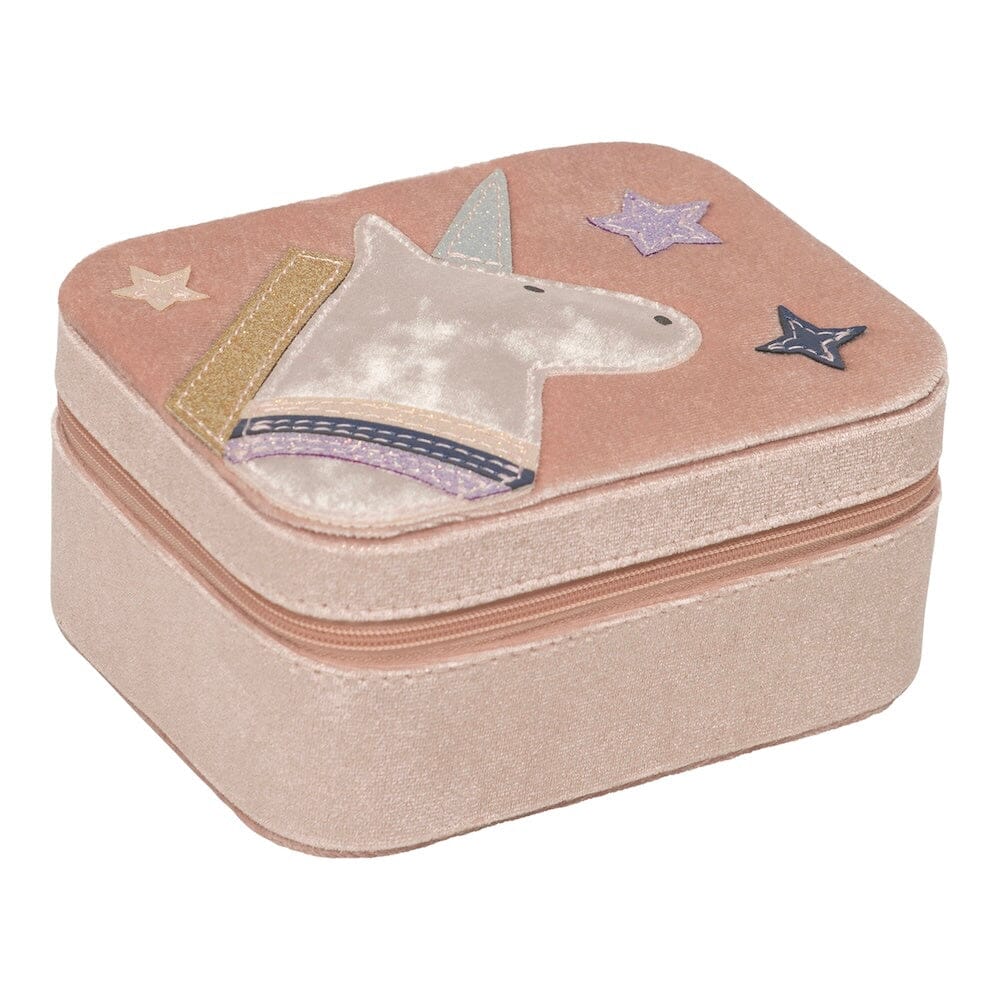 Boîte à bijoux Licorne en velours rose - Mimi & Lula 177001-27 5061064832254
