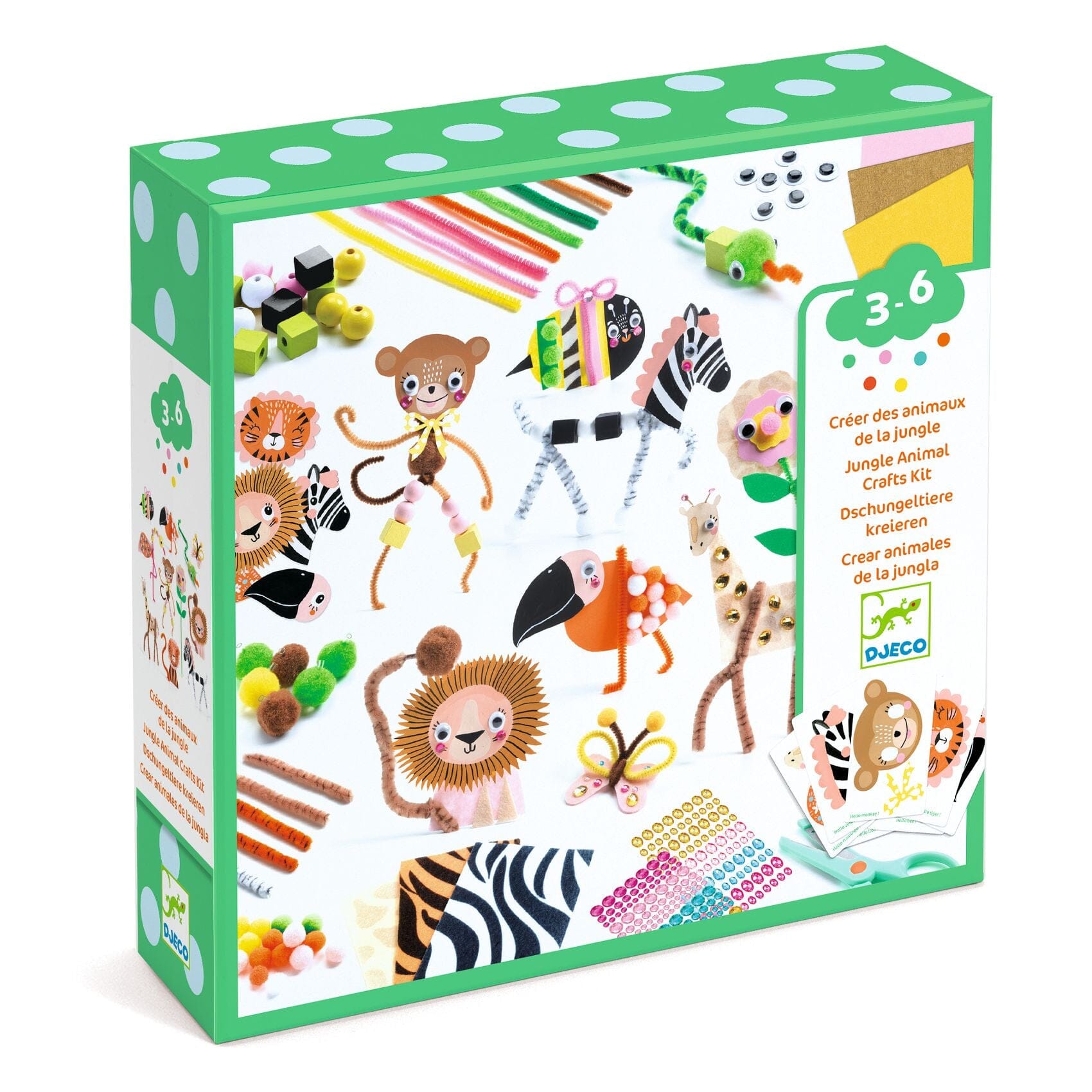 Boîte à créer Animaux de la jungle - DJECO DJ09016 3070900090163