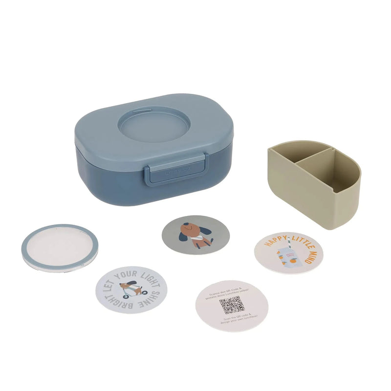 Boite à goûter Pattern party bleu/vert - LASSIG 12100744015 4066239172044