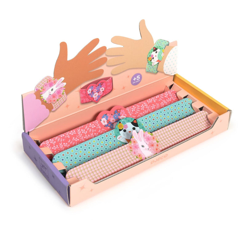 Bracelets enrouleur Coeur, Chat, lapin unité - DJECO DD03455 3070900034556