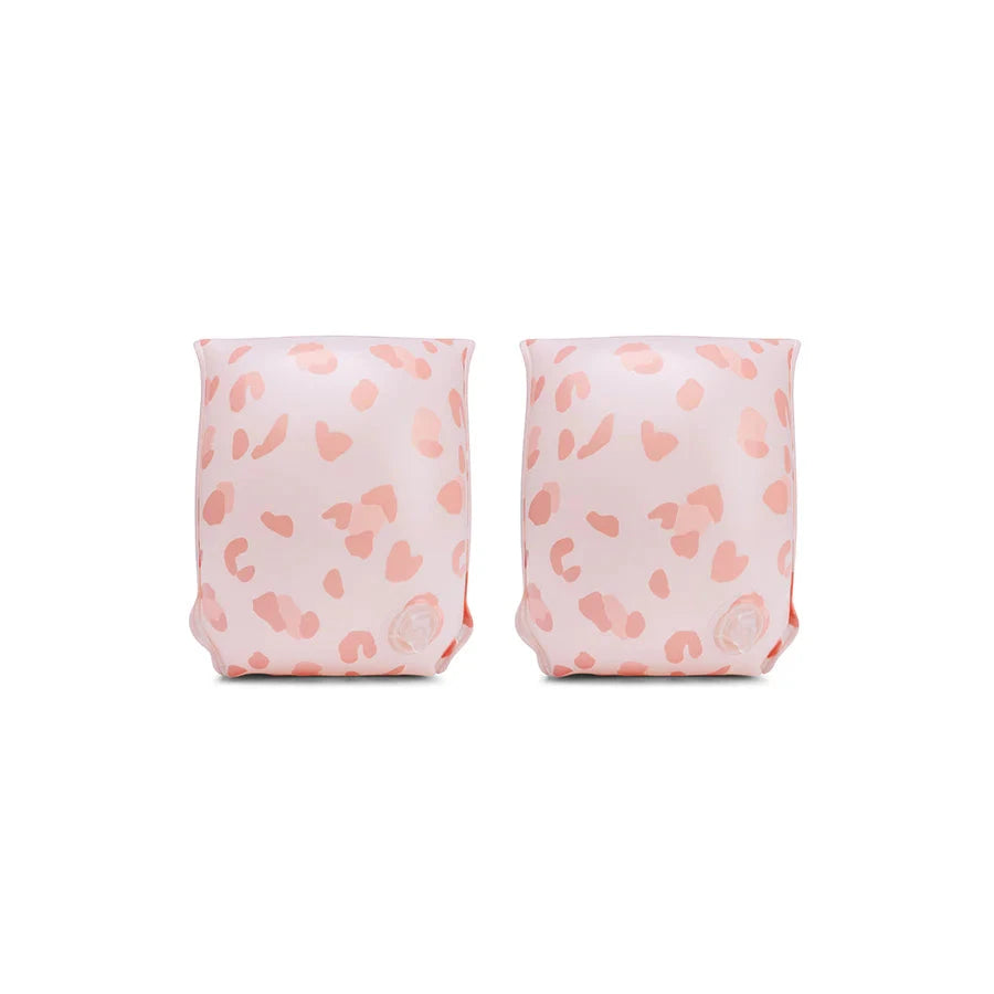 Brassards vieux rose Leopard - SWIM ESSENTIALS