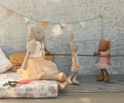 Bunny taille 1, marron Chocolat - Body et tutu rose - MAILEG 16-5106-00 5707304144120