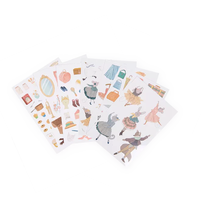Cahier de stickers la petite ecole de danse 20 pages - Moulin Roty 667600 3575676676004
