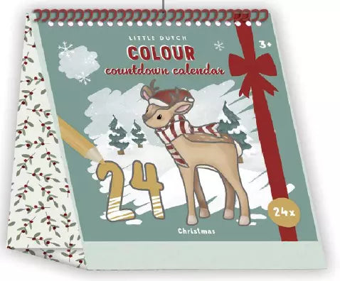 Calendrier de l'avent à colorier- LITTLE DUTCH 126305 8714274126305