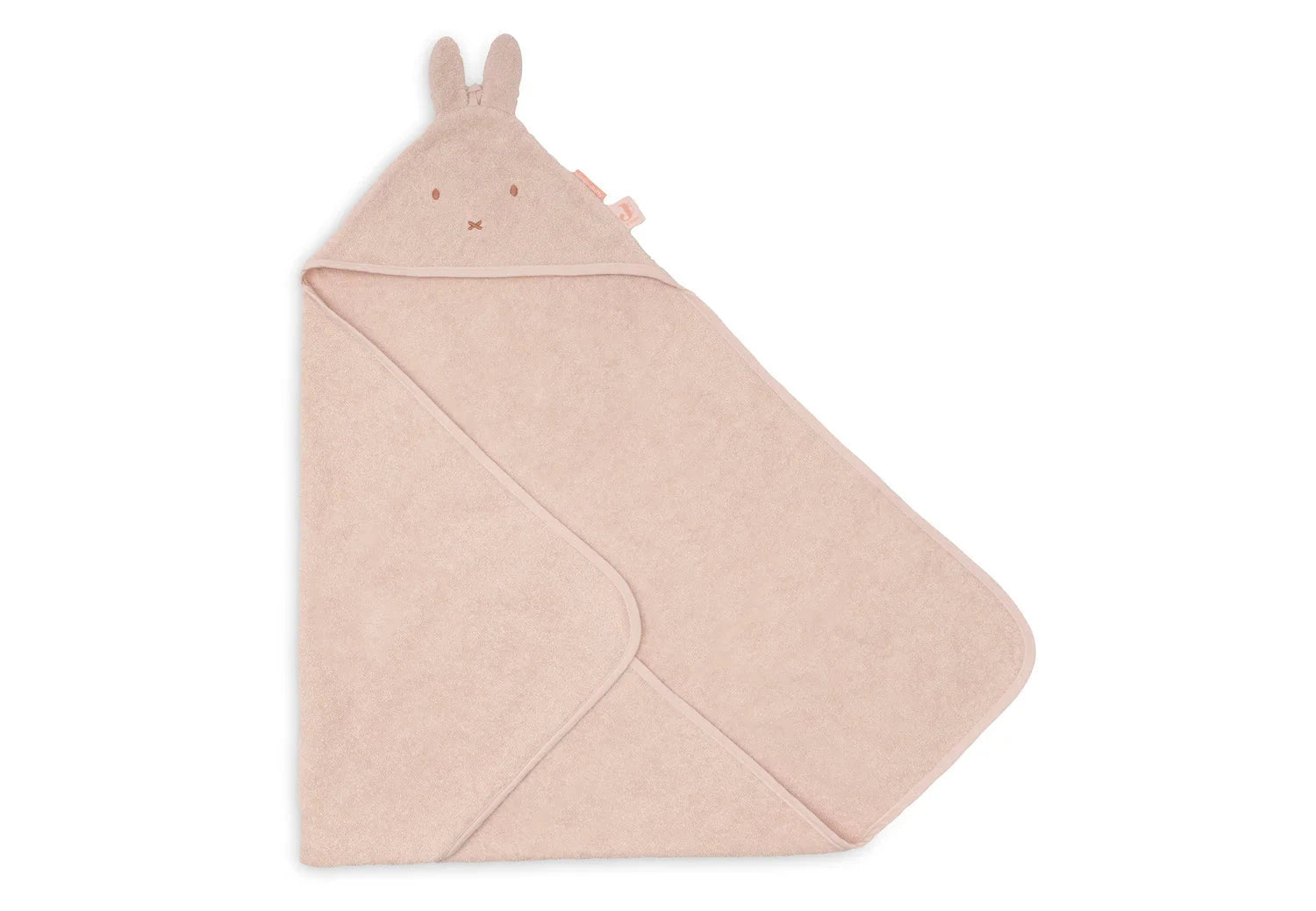 Cape de bain Éponge 75x75cm Miffy silk rose- JOLLEIN