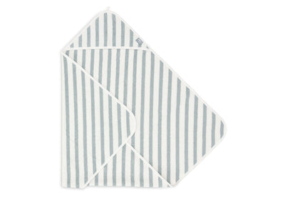 Cape de bain Éponge 75x75cm Stripe Sea Green - JOLLEIN 534-836-68085 8717329393776
