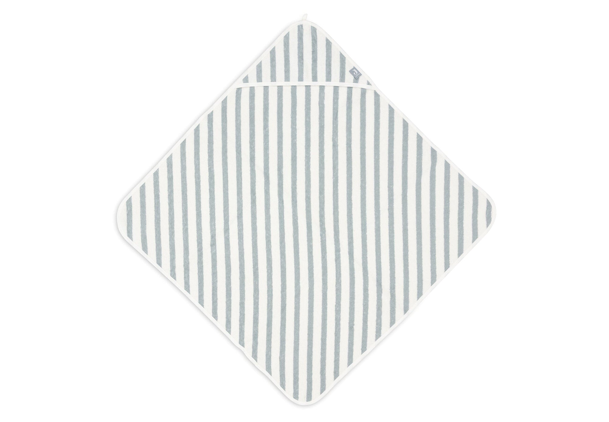 Cape de bain Éponge 75x75cm Stripe Sea Green - JOLLEIN 534-836-68085 8717329393776