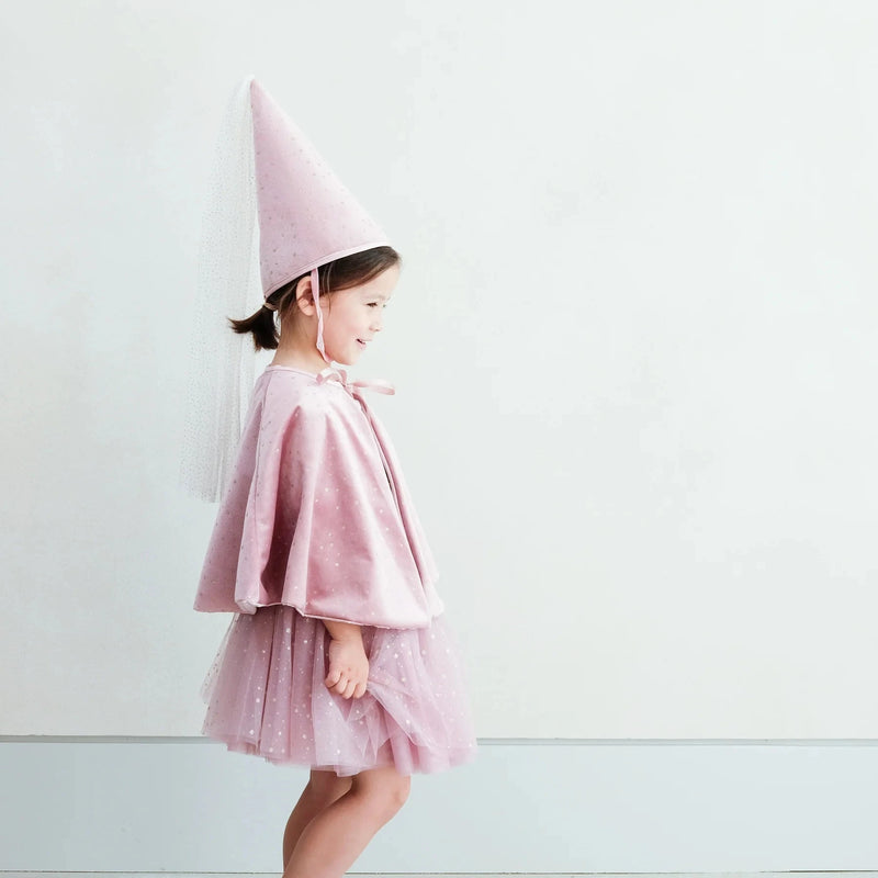 Cape de princesse velours rose- Mimi&lula 135033-04