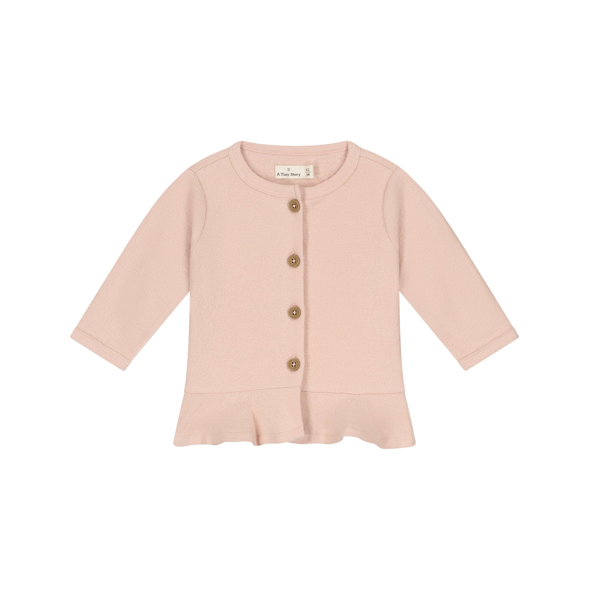 cardigan bébé old pink - A TINY STORY