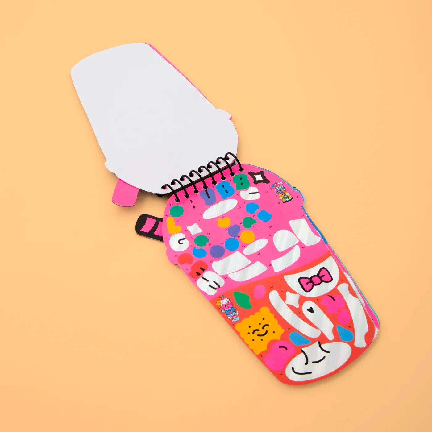 Carnet stickers numérotés bubble tea - Omy