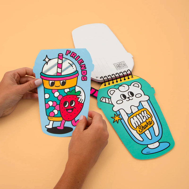 Carnet stickers numérotés bubble tea - Omy