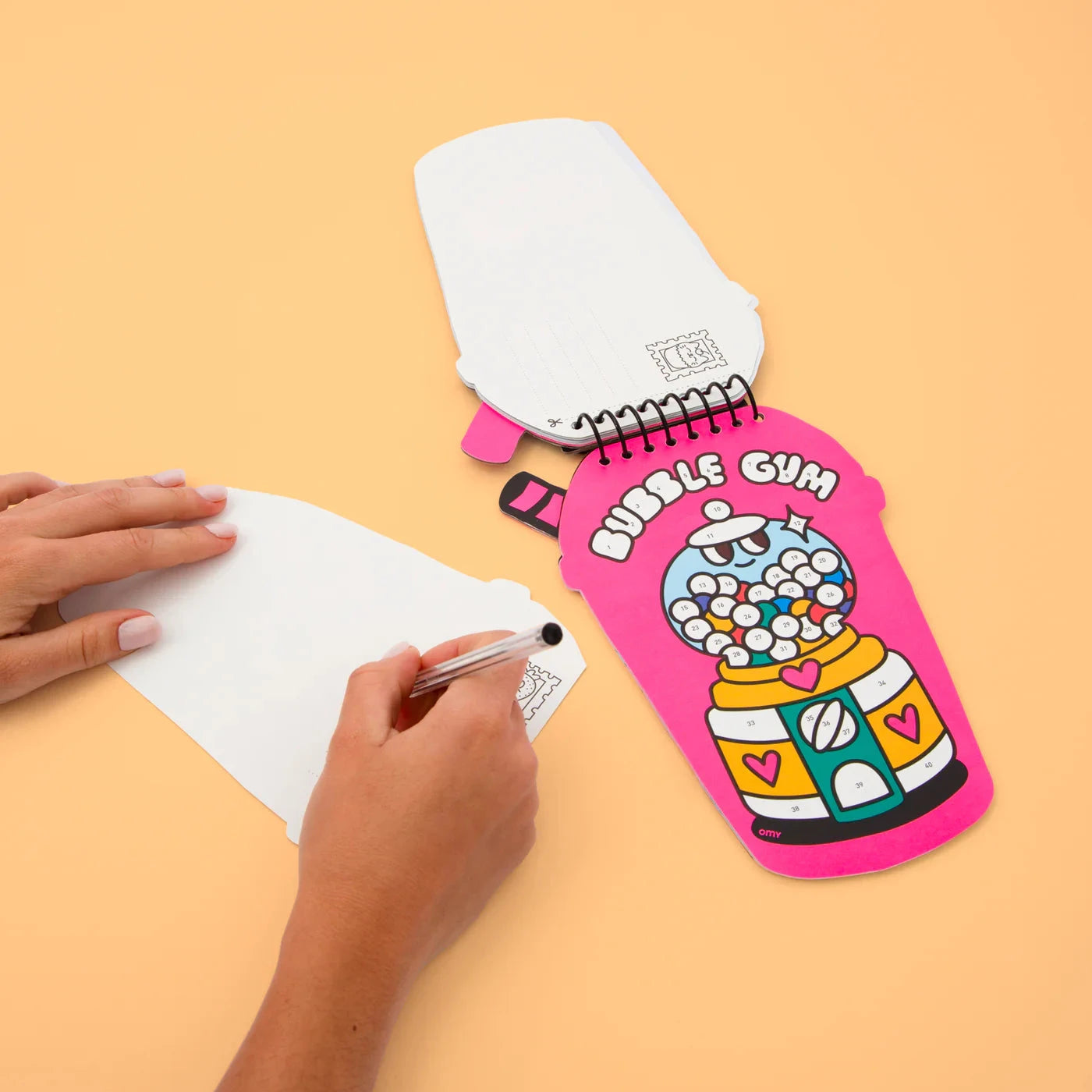 Carnet stickers numérotés bubble tea - Omy