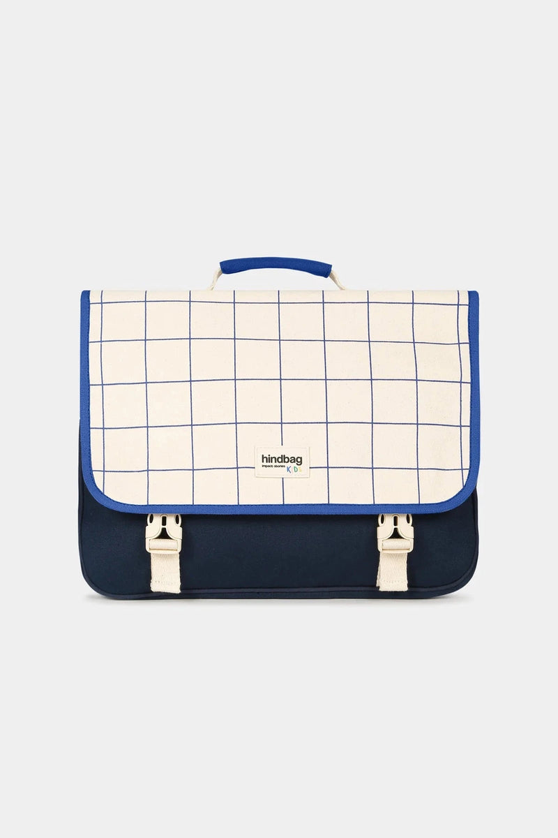 Cartable Léo Tricolore Carreaux - HINDBAG