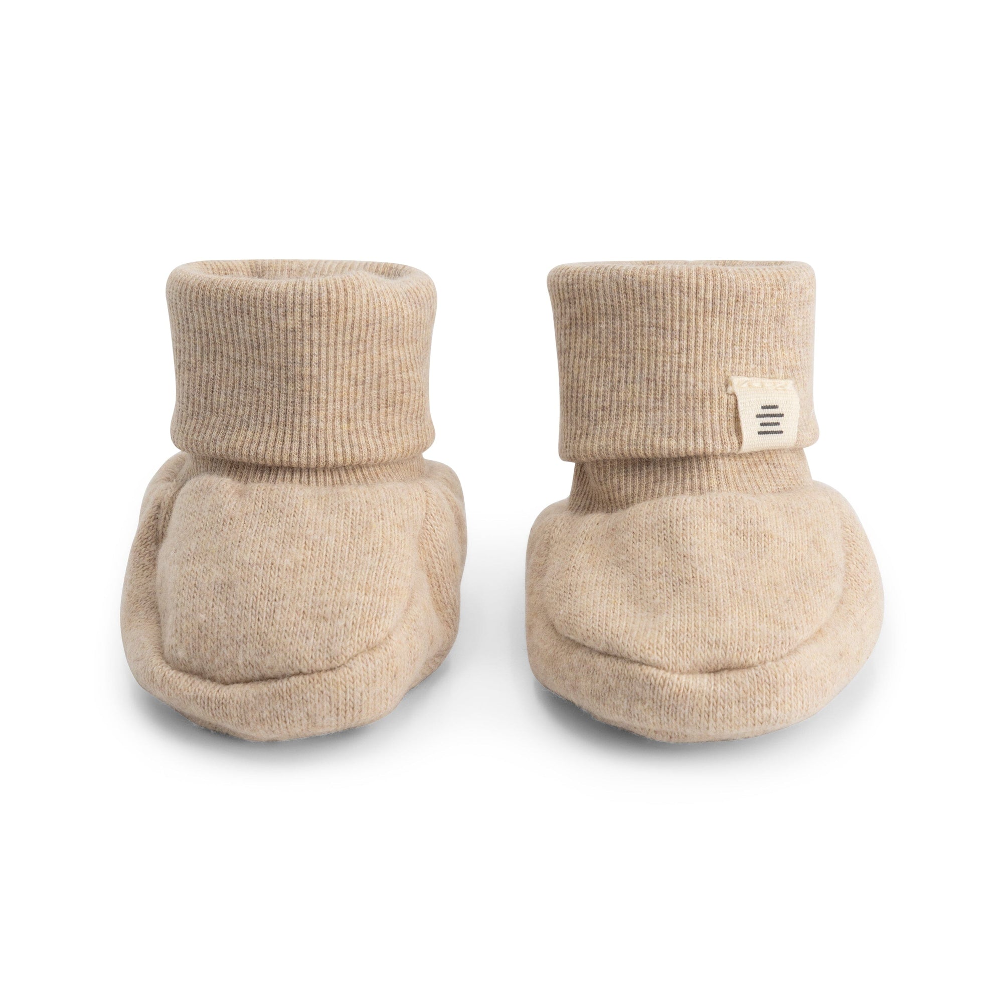 chausson bébé beige melange - A TINY STORY