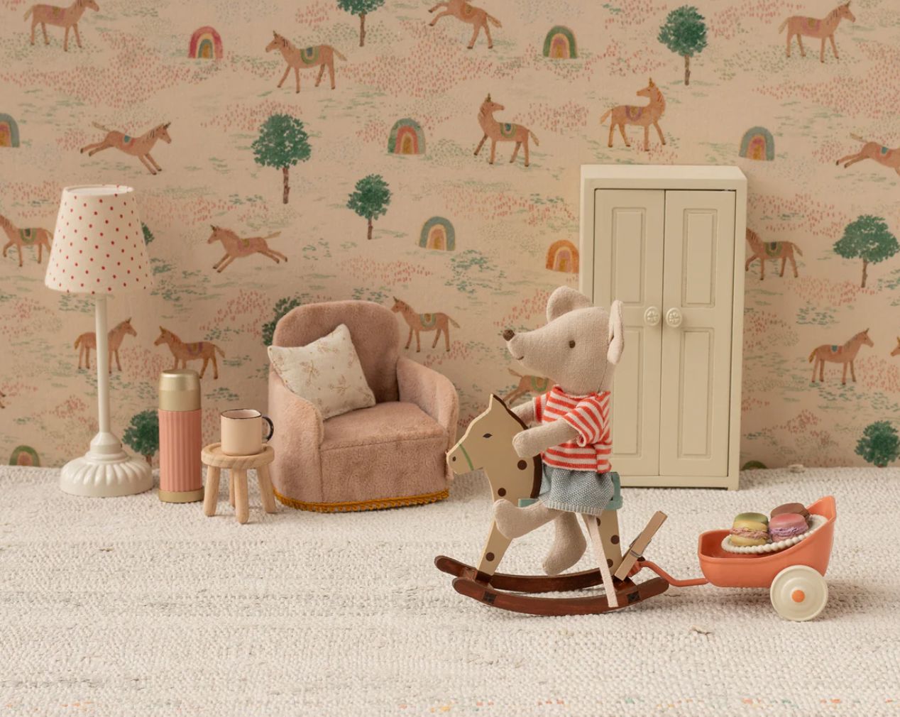 Cheval à bascule, Souris - A pois - MAILEG 11-5001-01 5707304144809