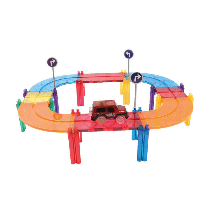 circuit voiture intense 65 pièces tuile magnetique - cleverclixx CC-3011 6096125953998