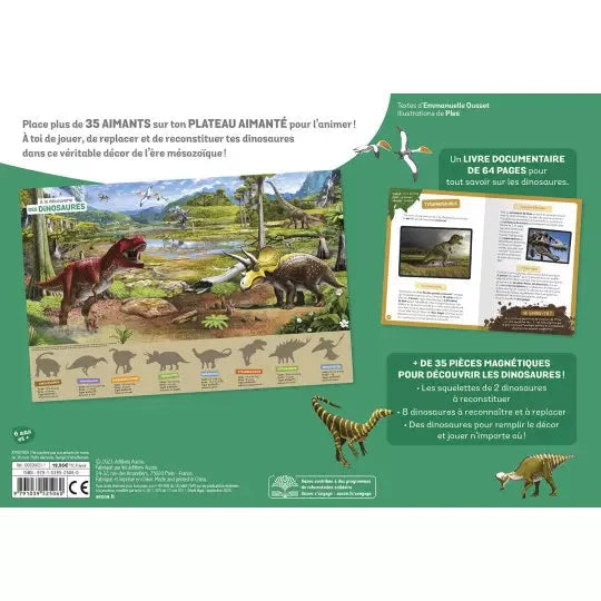 Coffret livre et aimants à la découverte des dinosaures AUZOU 9791039525060 9791039525060