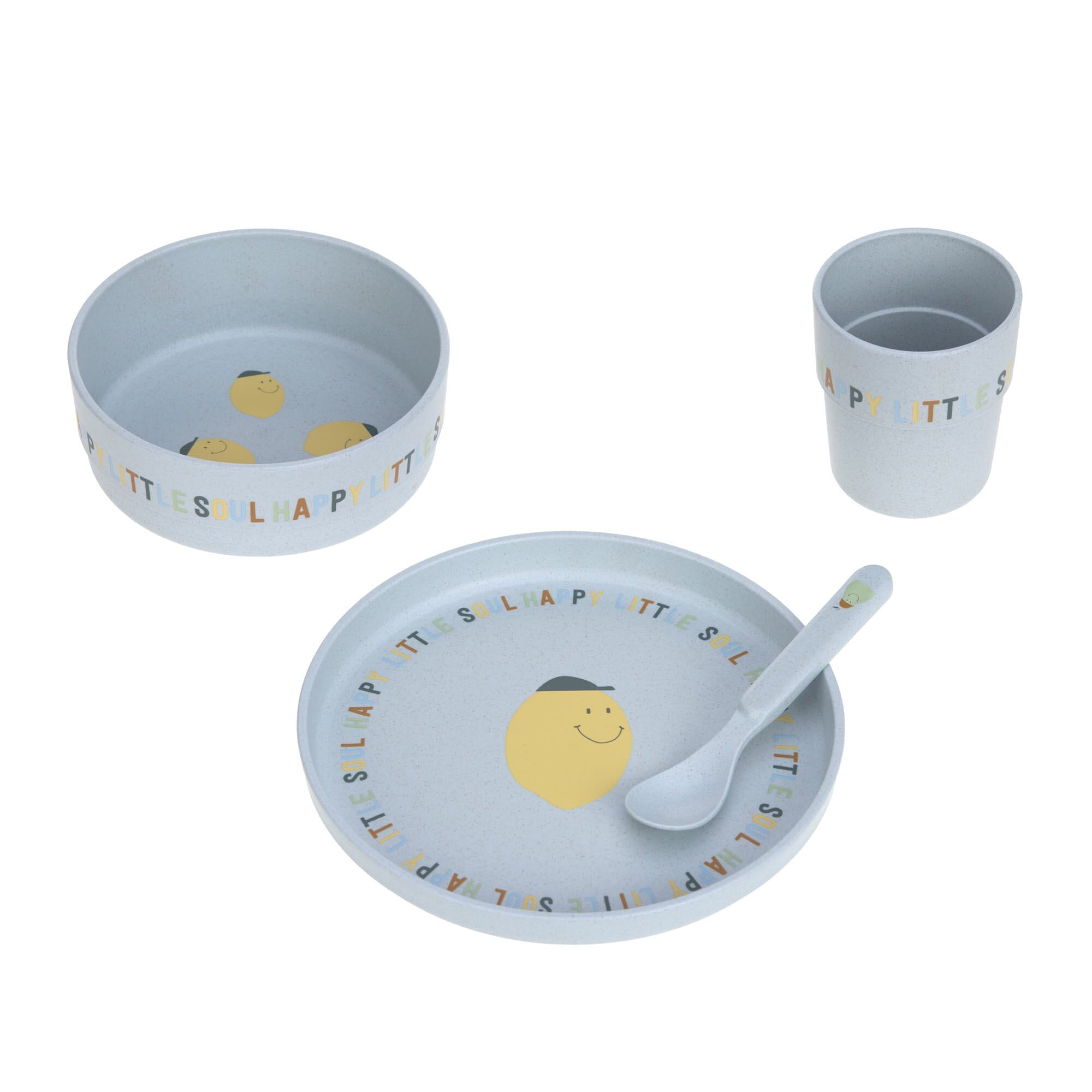 Coffret repas PP/Cellulose Happy Fruits citron - LASSIG 13100624008 340421830021588104