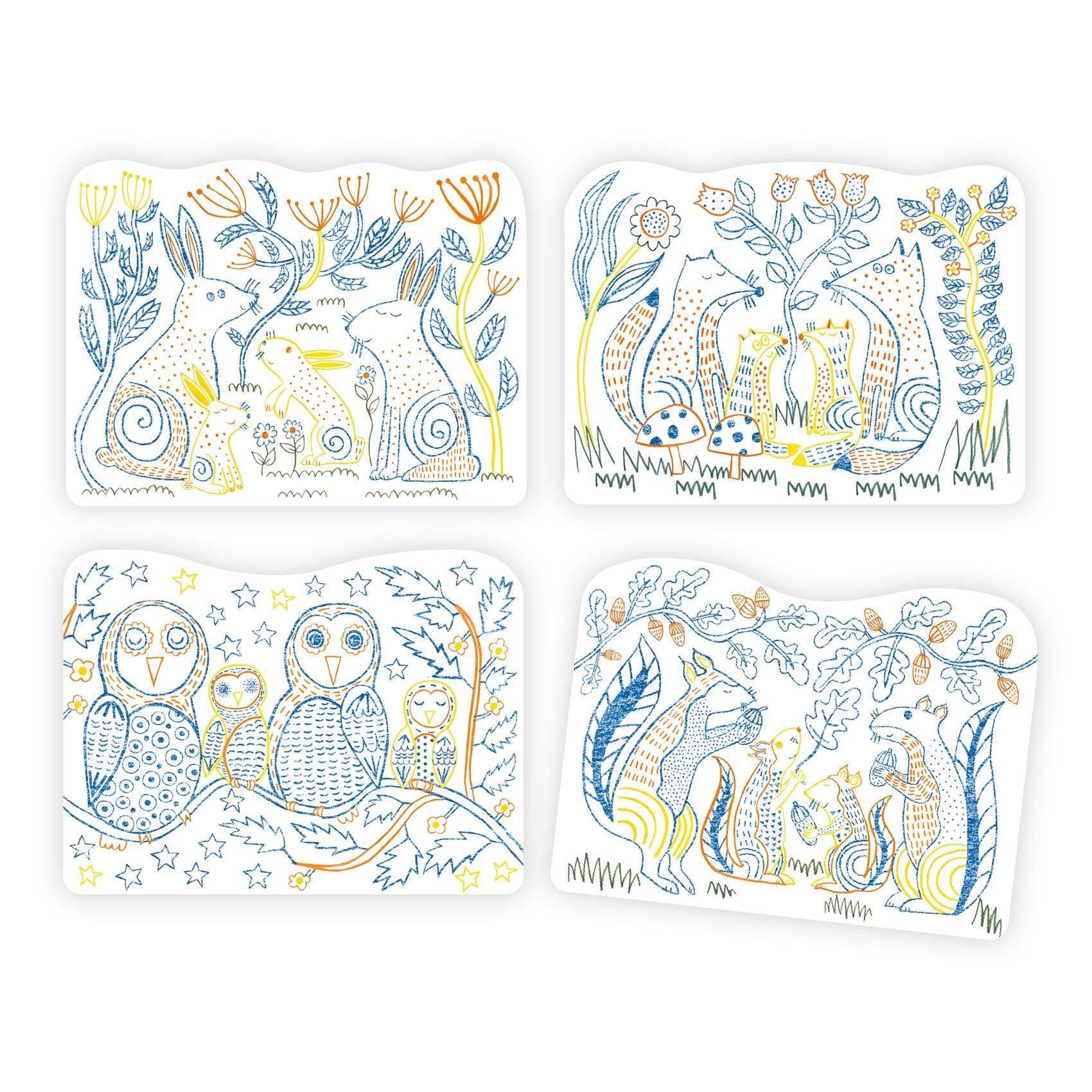 COLORIAGE MAGIQUE Familles des sous-bois - DJECO DJ00064 3070900000643