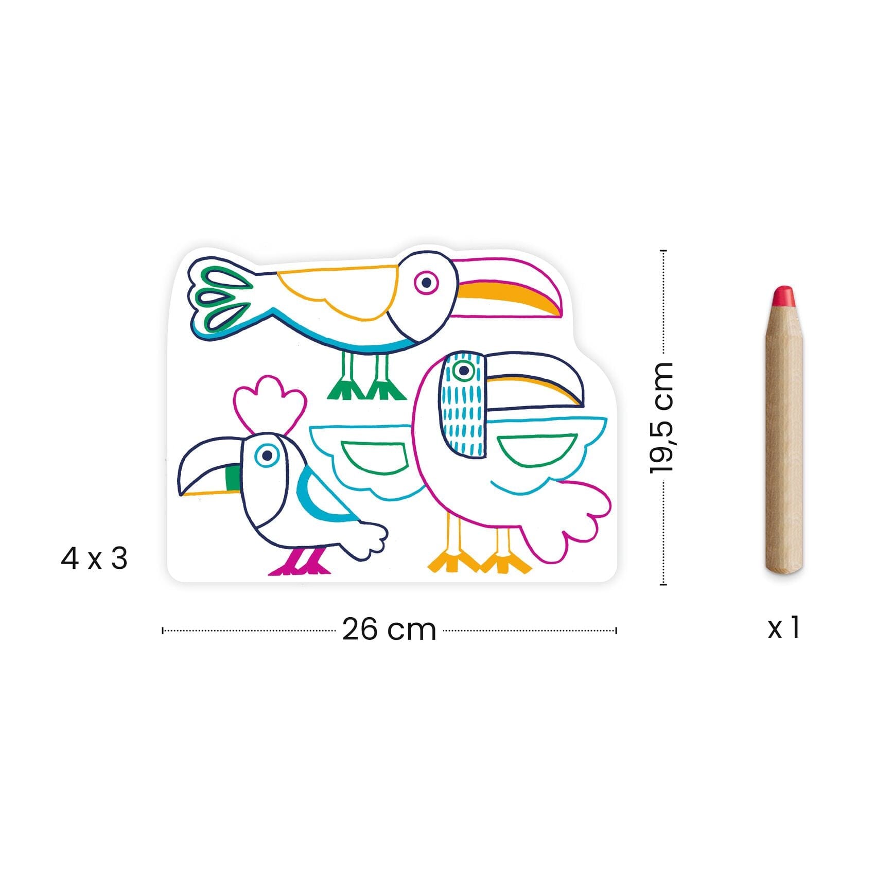 COLORIAGE MAGIQUE Familles sauvages - DJECO DJ00066 3070900000667