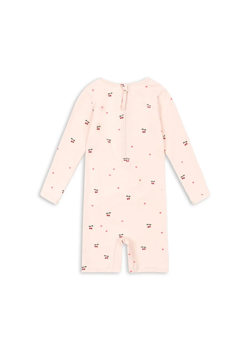 combinaison de bain merle cherry coeur rose - Konges Sløjd