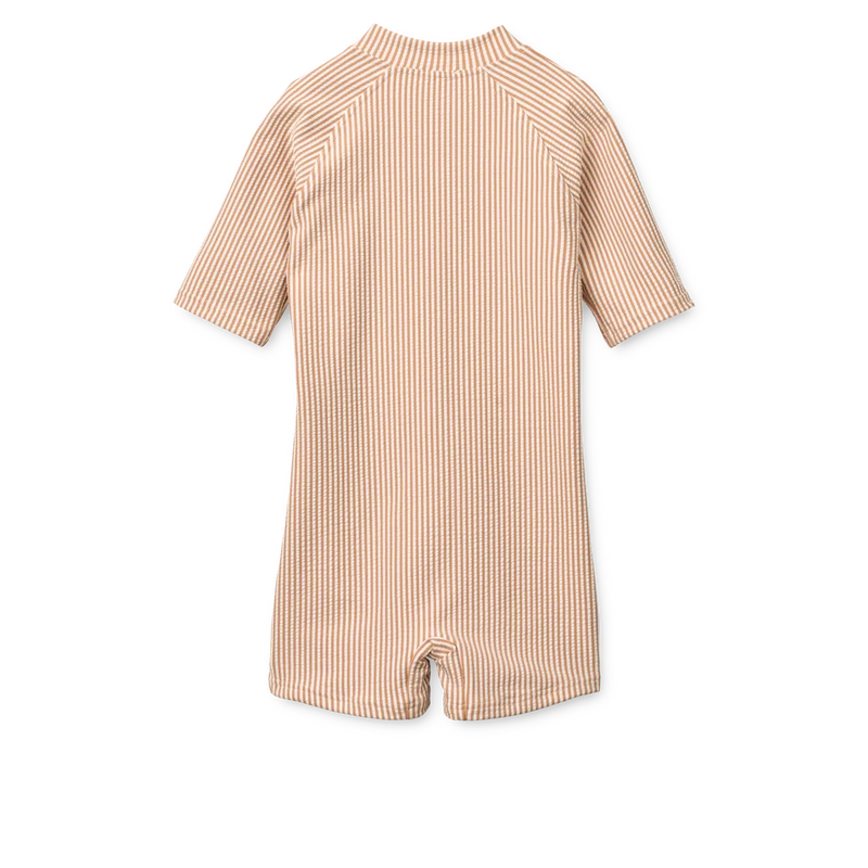 Combinaison de nage Max seersucker pure pale tuscany/ crème de la crème- LIEWOOD lw17603 2375 68 5715493503413