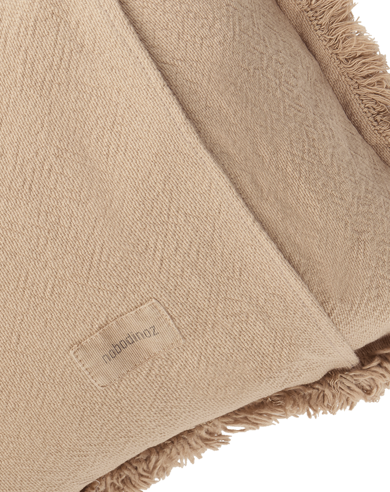 coussin rectangulaire à franges landscape sesame - NOBODINOZ 8435574932037 8435574932037