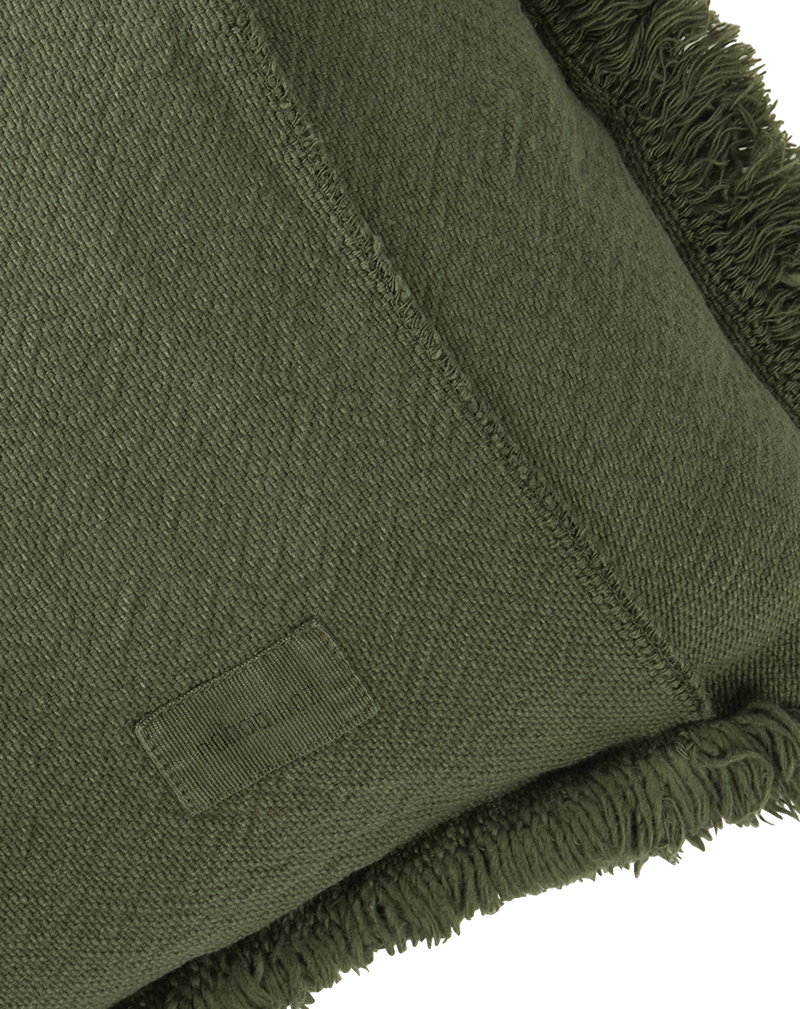 coussin rectangulaire à franges landscape vetiver - NOBODINOZ 8435574932020 8435574932020