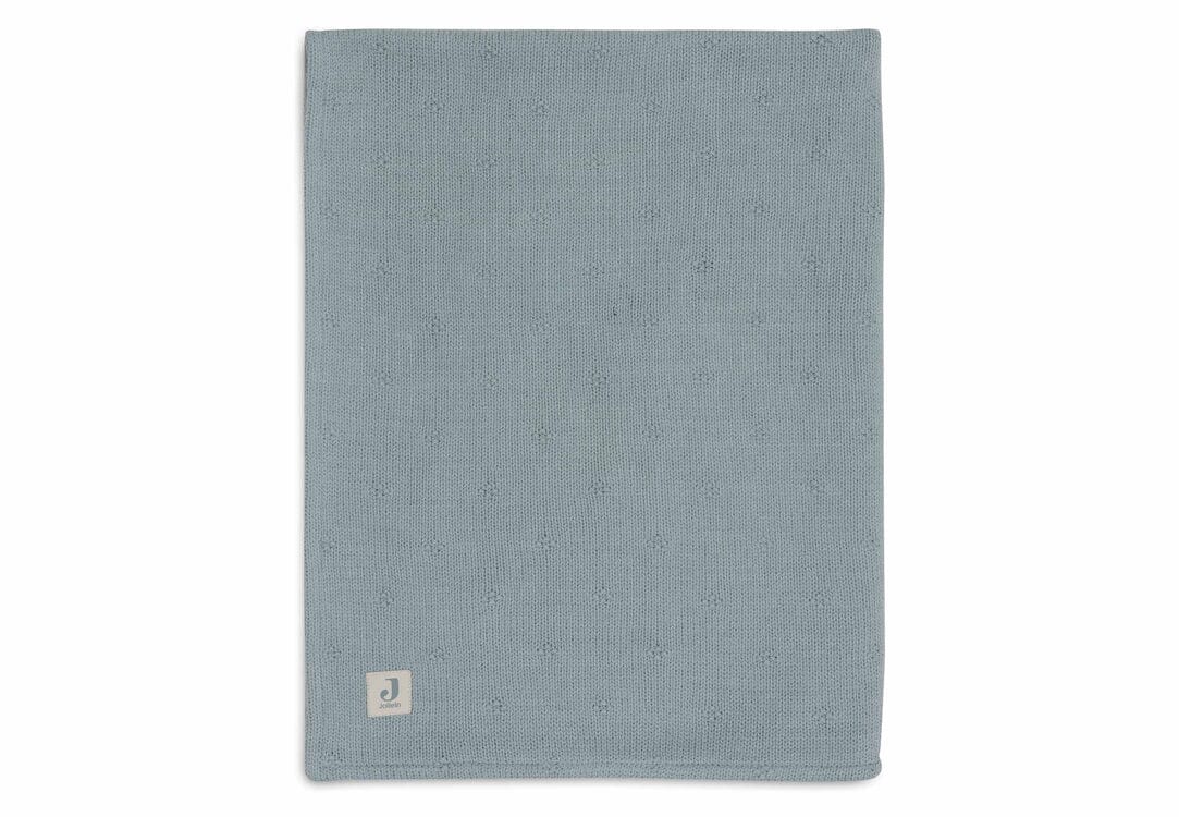 Couverture 100x150 cm Cosy Knit sea green/Velvet - JOLLEIN 517-522-68035 8717329386662