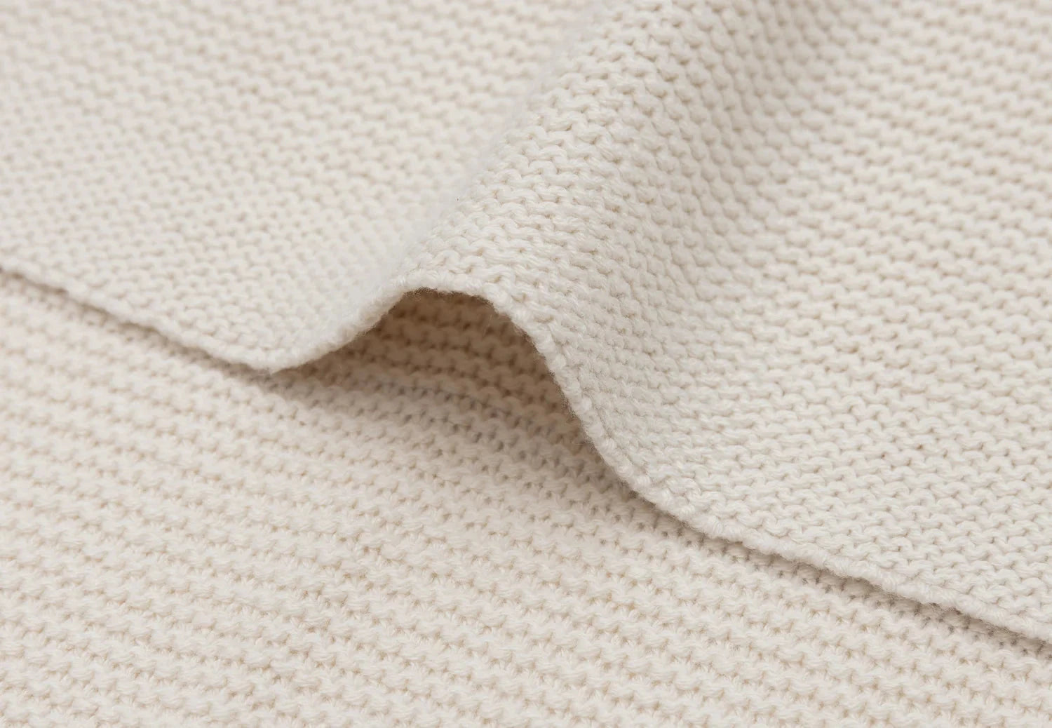 Couverture Berceau 75x100cm Basic Knit oatmeal/Fleece - JOLLEIN 517-511-68120 8717329403857