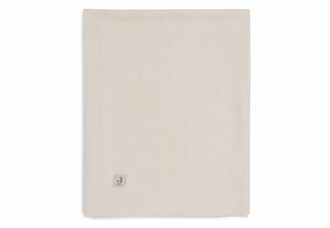 Couverture Berceau 75x100cm Cosy Knit ivory - JOLLEIN 516-511-68030 8717329386556